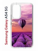 Чехол-накладка Samsung Galaxy A54 5G (638391) Kruche PRINT Лавандовый рай