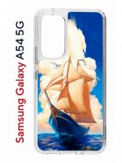 Чехол-накладка Samsung Galaxy A54 5G (638391) Kruche PRINT Парусник