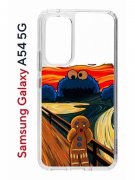Чехол-накладка Samsung Galaxy A54 5G (638391) Kruche PRINT Cookie Scream