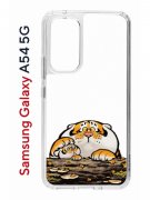 Чехол-накладка Samsung Galaxy A54 5G (638391) Kruche PRINT тигр первый снег
