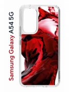Чехол-накладка Samsung Galaxy A54 5G (638391) Kruche PRINT Вино