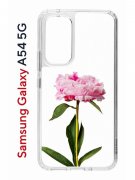 Чехол-накладка Samsung Galaxy A54 5G (638391) Kruche PRINT Пион