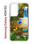 Чехол-накладка Samsung Galaxy A54 5G (638391) Kruche PRINT Водопад