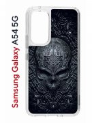 Чехол-накладка Samsung Galaxy A54 5G (638391) Kruche PRINT Череп техно