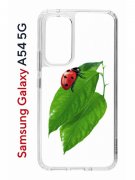 Чехол-накладка Samsung Galaxy A54 5G (638391) Kruche PRINT Ladybug