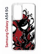 Чехол-накладка Samsung Galaxy A54 5G (638391) Kruche PRINT Spider-Man-Venom
