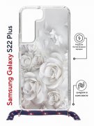 Чехол-накладка Samsung Galaxy S22 Plus (638527) Kruche PRINT White roses
