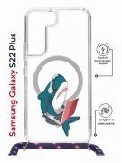 Чехол-накладка Samsung Galaxy S22 Plus (638527) Kruche PRINT Акула