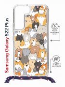 Чехол-накладка Samsung Galaxy S22 Plus (638527) Kruche PRINT Котики