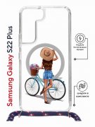 Чехол-накладка Samsung Galaxy S22 Plus (638527) Kruche PRINT Велосипедная прогулка