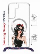 Чехол-накладка Samsung Galaxy S22 Plus (638527) Kruche PRINT Фэшн леди