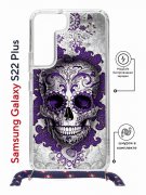 Чехол-накладка Samsung Galaxy S22 Plus (638527) Kruche PRINT Sugar Skull