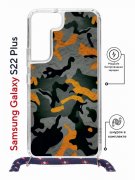 Чехол-накладка Samsung Galaxy S22 Plus (638527) Kruche PRINT Камуфляж