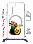 Чехол-накладка Samsung Galaxy S22 Plus (638527) Kruche PRINT Авокотики