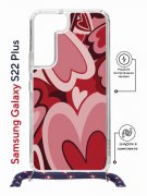 Чехол-накладка Samsung Galaxy S22 Plus (638527) Kruche PRINT Сердечки
