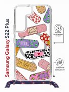 Чехол-накладка Samsung Galaxy S22 Plus (638527) Kruche PRINT Милые пластыри