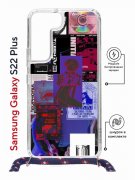 Чехол-накладка Samsung Galaxy S22 Plus (638527) Kruche PRINT Стикеры Киберпанк