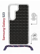 Чехол-накладка Samsung Galaxy S23 (638523) Kruche PRINT Карбон