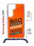 Чехол-накладка Samsung Galaxy S23 (638523) Kruche PRINT Good stories
