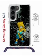 Чехол-накладка Samsung Galaxy S23 (638523) Kruche PRINT Барт Симпсон