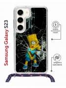 Чехол-накладка Samsung Galaxy S23 (638523) Kruche PRINT Барт Симпсон