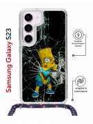 Чехол-накладка Samsung Galaxy S23 (638523) Kruche PRINT Барт Симпсон