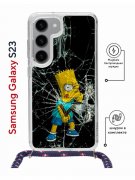 Чехол-накладка Samsung Galaxy S23 (638523) Kruche PRINT Барт Симпсон