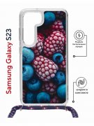 Чехол-накладка Samsung Galaxy S23 (638523) Kruche PRINT Fresh berries