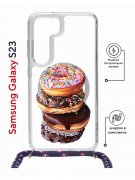 Чехол-накладка Samsung Galaxy S23 (638523) Kruche PRINT Donuts