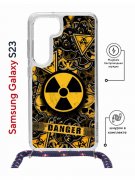 Чехол-накладка Samsung Galaxy S23 (638523) Kruche PRINT Danger