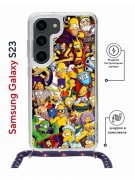 Чехол-накладка Samsung Galaxy S23 (638523) Kruche PRINT Симпсоны