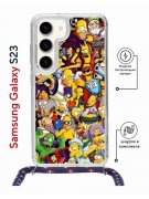 Чехол-накладка Samsung Galaxy S23 (638523) Kruche PRINT Симпсоны