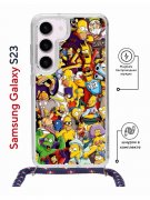 Чехол-накладка Samsung Galaxy S23 (638523) Kruche PRINT Симпсоны