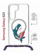 Чехол-накладка Samsung Galaxy S23 (638523) Kruche PRINT Акула