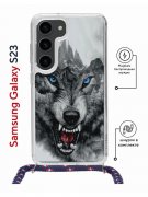 Чехол-накладка Samsung Galaxy S23 (638523) Kruche PRINT Волк