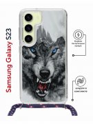 Чехол-накладка Samsung Galaxy S23 (638523) Kruche PRINT Волк