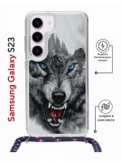 Чехол-накладка Samsung Galaxy S23 (638523) Kruche PRINT Волк