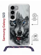 Чехол-накладка Samsung Galaxy S23 (638523) Kruche PRINT Волк