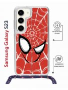 Чехол-накладка Samsung Galaxy S23 (638523) Kruche PRINT Человек-Паук красный