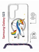 Чехол-накладка Samsung Galaxy S23 (638523) Kruche PRINT Единорожка