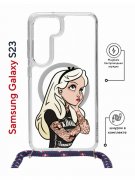 Чехол-накладка Samsung Galaxy S23 (638523) Kruche PRINT Tattoo Girl