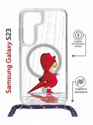 Чехол-накладка Samsung Galaxy S23 (638523) Kruche PRINT Девочка с зонтом