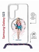 Чехол-накладка Samsung Galaxy S23 (638523) Kruche PRINT Fashion Girl