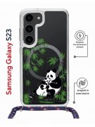 Чехол-накладка Samsung Galaxy S23 Kruche Magrope Print Панды