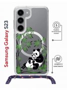 Чехол-накладка Samsung Galaxy S23 Kruche Magrope Print Панды