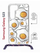 Чехол-накладка Samsung Galaxy S23 (638523) Kruche PRINT Глазунья