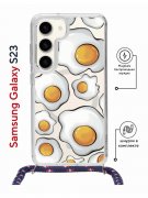 Чехол-накладка Samsung Galaxy S23 (638523) Kruche PRINT Глазунья