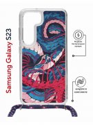Чехол-накладка Samsung Galaxy S23 (638523) Kruche PRINT Японская змея