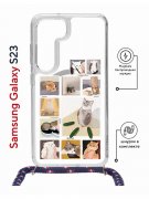 Чехол-накладка Samsung Galaxy S23 (638523) Kruche PRINT Коты-Мемы