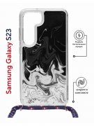 Чехол-накладка Samsung Galaxy S23 (638523) Kruche PRINT Разводы краски